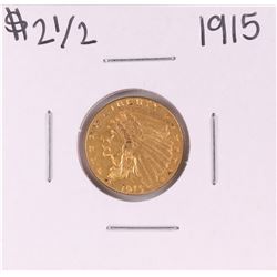1915 $2 1/2 Indian Head Quarter Eagle Gold Coin