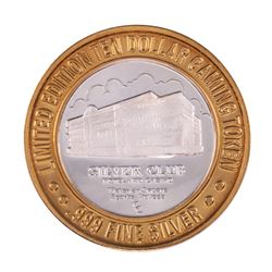 .999 Silver Silver Club Casino Sparks, NV $10 Limited Edition Casino Gaming Token