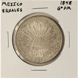 1848 GoPM Mexico 8 Reales Silver Coin