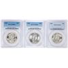 Image 1 : Lot of (3) 1945 Walking Liberty Half Dollar Coins NGC MS64