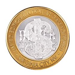 .999 Silver The Delta Saloon Nevada $10 Casino Limited Edition Gaming Token