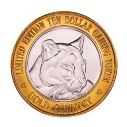 .999 Silver Gold Country Motor Inn Elko, NV $10 Limited Edition Casino Gaming Token
