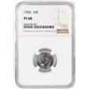 Image 1 : 1953 Proof Roosevelt Dime Coin NGC PF68