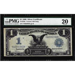 1899 $1 Black Eagle Silver Certificate Note Fr.229a PMG Very Fine 20