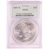 Image 1 : 1881-S $1 Morgan Silver Dollar Coin PCGS MS63 Old Green Holder