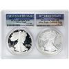 Image 1 : 1986-S & 2016-W $1 Proof American Silver Eagle Coin Set PCGS PR70DCAM