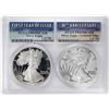 Image 1 : 1986-S & 2016-W $1 Proof American Silver Eagle Coin Set PCGS PR69DCAM