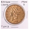 Image 1 : 1900-S $20 Liberty Head Double Eagle Gold Coin