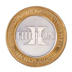 .999 Silver Flamingo Hilton Las Vegas, Nevada $10 Casino Limited Edition Gaming Token