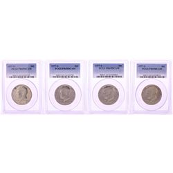 Lot of (4) 1977-S Proof Kennedy Half Dollar Coins PCGS PR69DCAM
