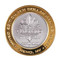 .999 Silver Eldorado Hotel and Casino $10 Casino Gaming Token Limited Edition