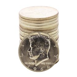 Roll of (20) Brilliant Uncirculated 1964 Kennedy Half Dollar Coins