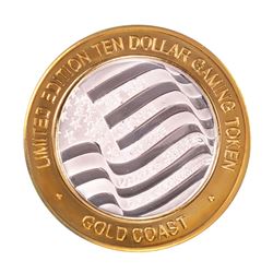 .999 Fine Silver Gold Coast Las Vegas, Nevada $10 Casino Limited Edition Gaming Token