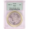 Image 1 : 1885-O $1 Morgan Silver Dollar Coin PCGS MS63 Old Green Holder