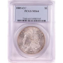 1885-CC $1 Morgan Silver Dollar Coin PCGS MS64