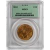 Image 1 : 1932 $10 Indian Head Eagle Gold Coin PCGS MS63 OGH