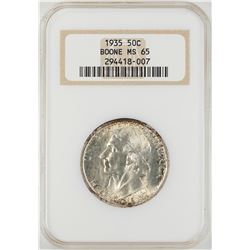 1935 Boone Commemorative Half Dollar Coin NGC MS65