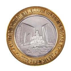 .999 Silver Four Queens Casino Hotel Las Vegas $10 Limited Edition Gaming Token