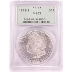 1879-S $1 Morgan Silver Dollar Coin PCGS MS63 Old Green Holder