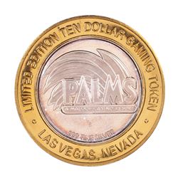 .999 Silver Palms Casino Las Vegas, NV $10 Casino Limited Edition Gaming Token