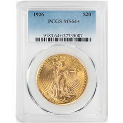 1926 $20 St. Gaudens Double Eagle Gold Coin PCGS MS64+