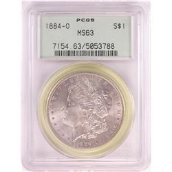 1884-O $1 Morgan Silver Dollar Coin PCGS MS63 Old Green Holder