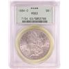Image 1 : 1884-O $1 Morgan Silver Dollar Coin PCGS MS63 Old Green Holder
