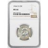 Image 1 : 1964-D Washington Quarter Coin NGC MS66
