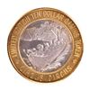 Image 1 : .999 Fine Silver Circus Circus Las Vegas, Nevada $10 Limited Edition Gaming Token