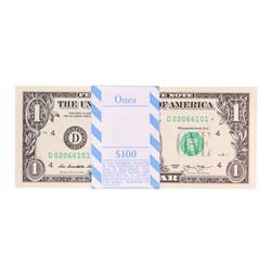 Pack of (100) Consecutive 2013 $1 Federal Reserve STAR Notes Cleveland