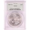 Image 1 : 1881-S $1 Morgan Silver Dollar Coin PCGS MS63 Old Green Holder