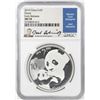 Image 1 : 2019 China 10 Yuan Panda Silver Coin NGC MS70 Early Releases Joel Iskowitz Signature