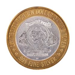 .999 Silver Whiskey Pete's Casino Jean, Nevada $10 Limited Edition Gaming Token