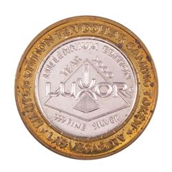 .999 Fine Silver Luxor Las Vegas, Nevada $10 Limited Edition Gaming Token