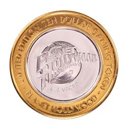 .999 Silver Planet Hollywood Casino Las Vegas $10 Limited Edition Casino Gaming Token