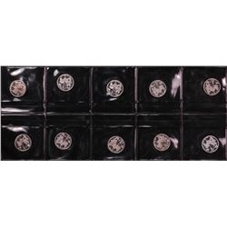 Lot of (10) Disney Mickey & Minnie Mouse Golfer 1/20 oz. .999 Fine Silver Coin Rounds