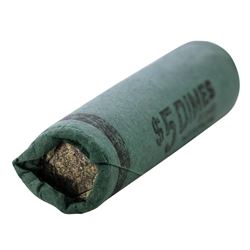 Original Bank Roll of (50) Brilliant Uncirculated 1963 Roosevelt Dime Coins