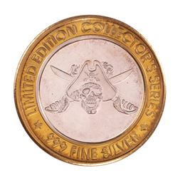 .999 Silver Treasure Bay Casino Biloxi, Mississippi $10 Limited Edition Gaming Token