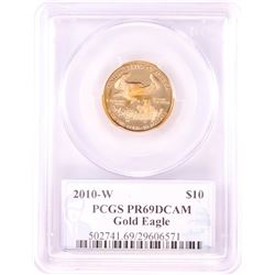 2010-W Proof $10 American Gold Eagle Gold Coin PCGS PR69DCAM Signed by Mint Director