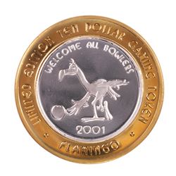 .999 Fine Silver Flamingo Reno, Nevada $10 Limited Edition Gaming Token