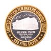 Image 1 : .999 Silver Silver Club Casino Sparks, NV $10 Limited Edition Casino Gaming Token