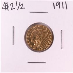 1911 $2 1/2 Indian Head Quarter Eagle Gold Coin