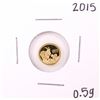 Image 1 : 2015 $5 Tokelau Proof 1/2 Gram Year of the Goat Gold Coin