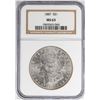 Image 1 : 1887 $1 Morgan Silver Dollar Coin NGC MS63 Nice Toning