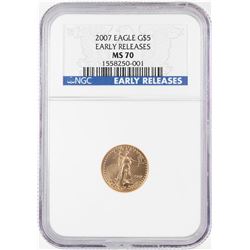 2007 $5 American Gold Eagle Coin NGC MS70 Early Releases