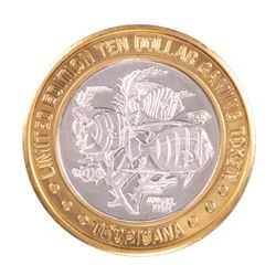 .999 Fine Silver Tropicana Las Vegas, Nevada $10 Limited Edition Gaming Token