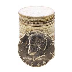 Roll of (20) Brilliant Uncirculated 1964-D Kennedy Half Dollar Coins