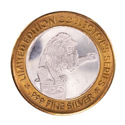 .999 Fine Silver Circus Circus Tunica, Mississippi $10 Limited Edition Gaming Token