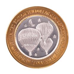 .999 Silver Fly RNO Reno Tahoe $10 Casino Limited Edition Gaming Token