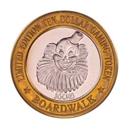 .999 Silver Boardwalk Casino Las Vegas, Nevada $10 Limited Edition Gaming Token